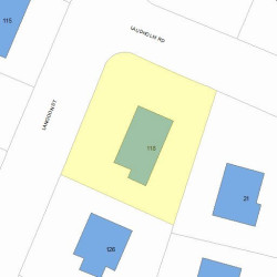118 Langdon St, Newton MA 02458-1983 plot plan