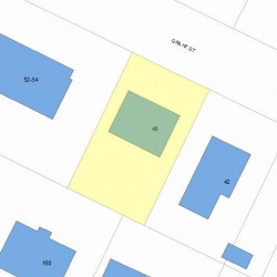 48 Grant St, Newton MA 02465-1509 plot plan