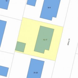 17 Noble St, Newton MA  02465-1015 plot plan