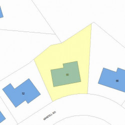 60 Nardell Rd, Newton MA  02459-2821 plot plan
