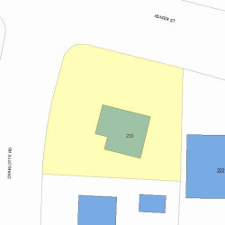 230 Homer St, Newton MA 02459-1436 plot plan