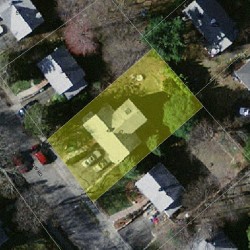 47 Bow Rd, Newton MA 02459-2555 aerial view