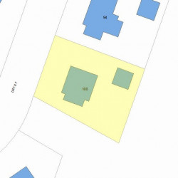 100 Day St, Newton MA 02466-2922 plot plan