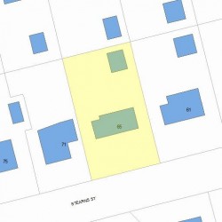 65 Stearns St, Newton MA 02459-2441 plot plan