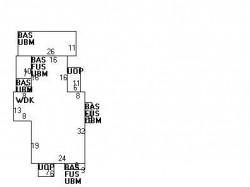 87 Bowdoin St, Newton MA  02461-1538 floor plan
