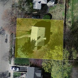 116 Upland Ave, Newton MA  02461-2145 aerial view