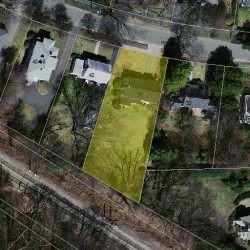 38 Wyman St, Newton MA 02468-1517 aerial view