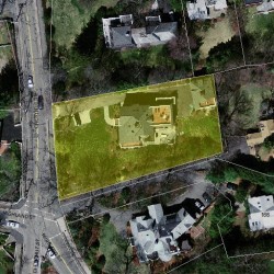 160 Chestnut St, Newton MA 02465-2711 aerial view