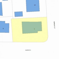 3 Albion Pl, Newton MA  02459-2121 plot plan