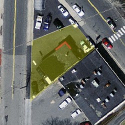 61 Waltham St, Newton MA  02465-1357 aerial view