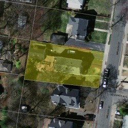 55 Walker St, Newton MA 02460-1519 aerial view