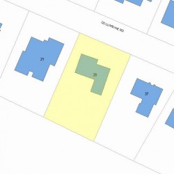 29 Columbine Rd, Newton MA 02459-3444 plot plan