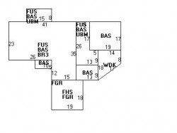 182 Cotton St, Newton MA  02458-2642 floor plan