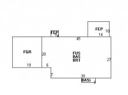 5 Bruce Ln, Newton MA 02458-2615 floor plan