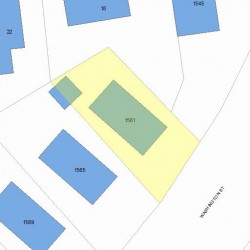 1561 Washington St, Newton MA 02465-2222 plot plan