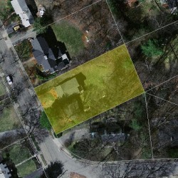 252 Upland Ave, Newton MA 02461-2003 aerial view