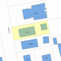 82 Bourne St, Newton MA 02466-1722 plot plan