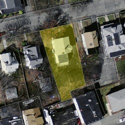 46 Court St, Newton MA  02458-1264 aerial view