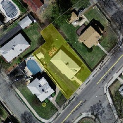 163 Auburndale Ave, Newton MA 02465-1424 aerial view