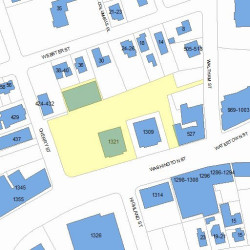1321 Washington St, Newton MA  02465-2011 plot plan