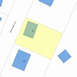 96 Hawthorne Ave, Newton MA 02466-3004 plot plan