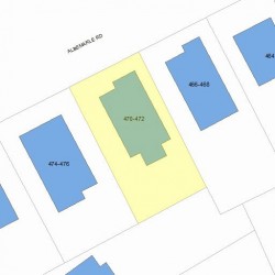 472 Albemarle Rd, Newton MA 02460-1361 plot plan