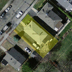 230 Linwood Ave, Newton MA  02460-1459 aerial view
