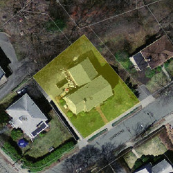 10 Chapin Rd, Newton MA  02459-1807 aerial view