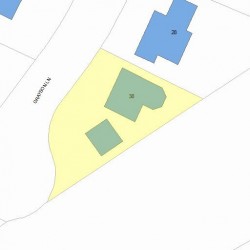 38 Grayson Ln, Newton MA 02462-1009 plot plan