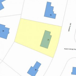 25 Wiswall Rd, Newton MA  02459-3535 plot plan