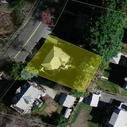 46 Grant Ave, Newton MA  02459-1309 aerial view