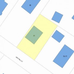 81 Central St, Newton MA 02466-2403 plot plan