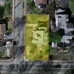 961 Beacon St, Newton MA  02459-1721 aerial view