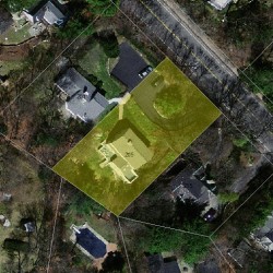205 Valentine St, Newton MA  02465-3001 aerial view