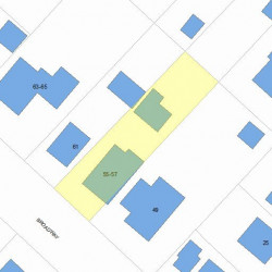 55 Broadway Ter, Newton MA  02460-1404 plot plan