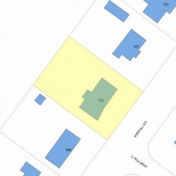 143 Wiswall Rd, Newton MA 02459-3530 plot plan