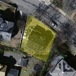 11 Hyde St, Newton MA 02461-1203 aerial view