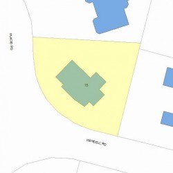 15 Wendell Rd, Newton MA 02459-2649 plot plan