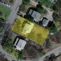 58 Oakland Ave, Newton MA 02466-1728 aerial view