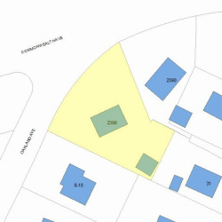 2396 Commonwealth Ave, Newton MA  02466-1701 plot plan