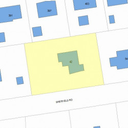 42 Sheffield Rd, Newton MA  02460-2119 plot plan