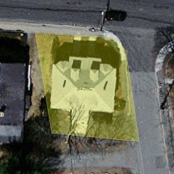 254 Elliot St, Newton MA 02464-1203 aerial view