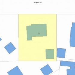 21 Nathan Rd, Newton MA  02459-1104 plot plan