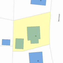 39 Tarleton Rd, Newton MA 02459-1732 plot plan