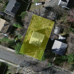 38 Maplewood Ave, Newton MA 02459-2526 aerial view