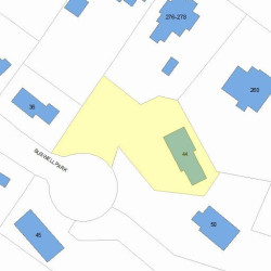 44 Buswell Park, Newton MA  02458-2304 plot plan