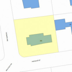 386 Highland St, Newton MA 02465-2708 plot plan