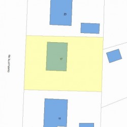17 Charlotte Rd, Newton MA 02459-1707 plot plan