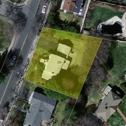 256 Dedham St, Newton MA 02461-2045 aerial view