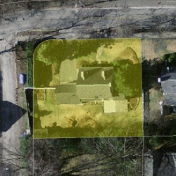 54 Mill St, Newton MA 02459-1125 aerial view